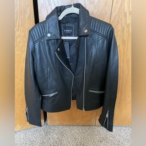 Brand new, tags attached real leather Barney’s jacket. UK size 12 (US size 8)